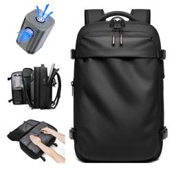 Mochila de viagem masculina compressão a vácuo mochila portátil 17 polegada estendida grande capacidade mochila escolar caminhadas mochila de negócios - Image 1