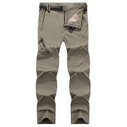Calças elásticas de secagem rápida de quatro lados, calças masculinas de alpinismo ao ar livre leve e fina, respirável elástica de verão - Image 2
