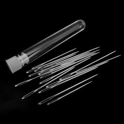 Agulhas de costura do lado da agulha, Grande buraco para bordados domésticos, Agulhas de costura roscadas, Acessórios de vestuário DIY, 25 pcs, 12pcs - Image 4