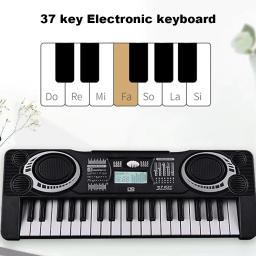 Piano eletrônico portátil com display LED para crianças, 37 teclas, teclado digital, instrumento musical, piano elétrico, brinquedo para crianças - Image 5