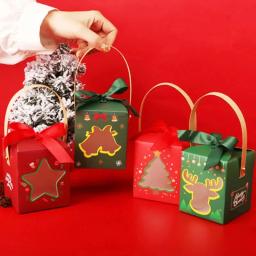 MissDeer-Caixa De Presente De Papel De Natal, Decorações De Natal Para Casa, Saco De Doces E Chocolate, Suprimentos De Ano Novo, Natal, 1Pc, 2024 - Image 2