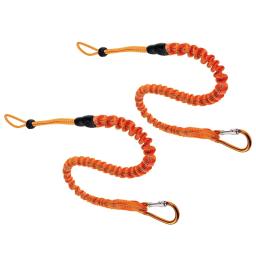 Cordão de ferramentas portátil com mosquetão de bloqueio, corda de segurança de nylon, corda antiqueda para escalada, trabalho aéreo, 2pcs - Image 2