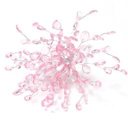 10/20pcs 16cm de bouquet acrílico artificial com contas decoração de casamento DIY noiva ornamento do cabelo bouquet flor de cristal acessórios para o cabelo artesanato presente de festa ao ar livre jardim - Image 4