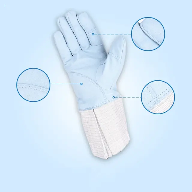 Luvas de Esgrima Foil para Adultos e Crianças - Treinamento e Competição com Peso Ideal para Sabre