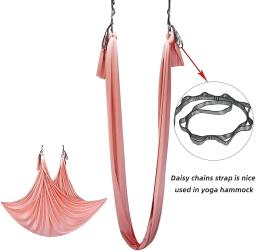 Corda de suspensão corda de escalada crisântemo yoga estiramento cinto extensor cinta corda para aérea yoga hammock swing voando anti-gravidade - Image 5