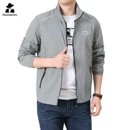 Jaqueta de proteção solar ao ar livre masculina, corta-vento impermeável, roupa de trabalho respirável, casual fina, solta, pesca, caminhada, verão - Image 1