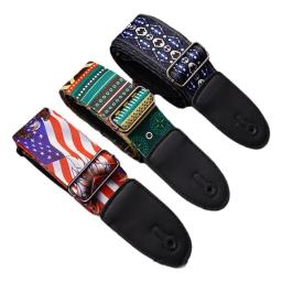 Correias de estilo étnico, Correias impressas em poliéster, Correias de guitarra acústica mais largas, 1pc - Image 1