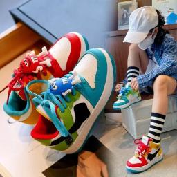 Sapatos confortáveis de bordo para crianças, tênis casuais para meninos e meninas, sapatos únicos para crianças, novo, outono - Image 3