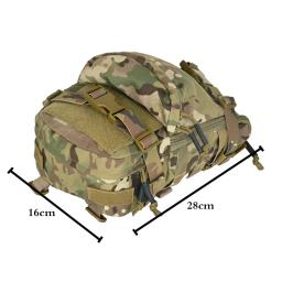 MOLLE Mini saco de hidratação para fãs táticos, painel traseiro de água, bolso de bexiga, colete tático, porta-pratos Airsoft - Image 3