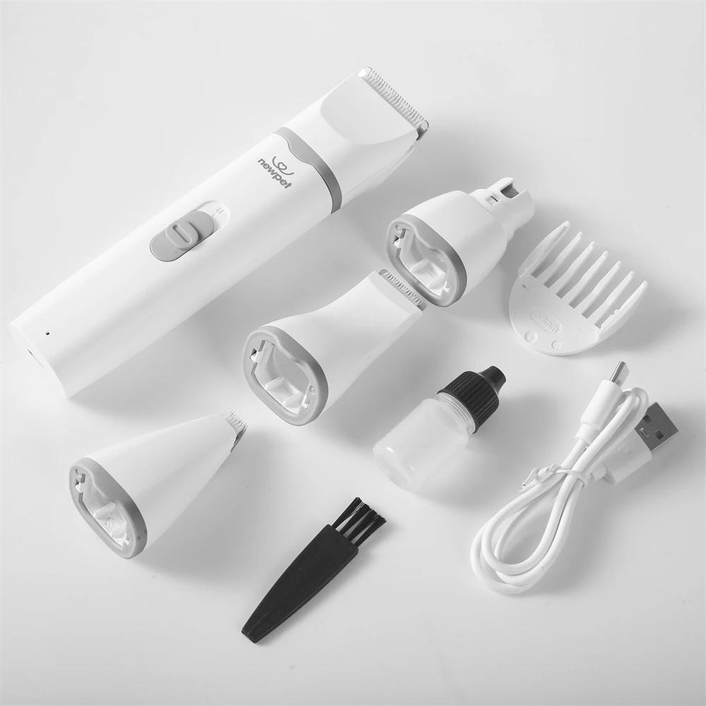 Newpet-4 in 1 Aparador de pêlos elétrico para animais de estimação, profissional recarregável Grooming Clipper, Nail Grinder, corte de cabelo para cães e gatos - Image 1