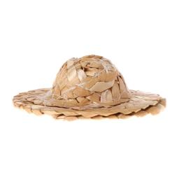 Mais novo 1pc artesanal palha tecido chapéu ajustável para papagaio aves acessórios moda dropshipping - Image 3