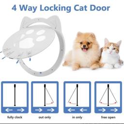 Pet Screen Door Magnetic Self-Closing Small Dogs e Cats Porta com função de bloqueio para porta de tela, janela e varanda - Image 4