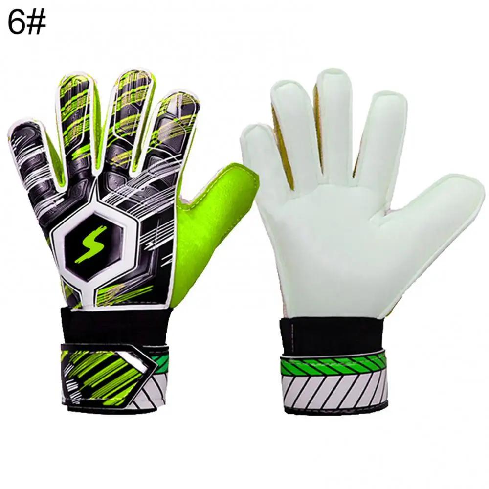 Luvas de goleiro para adultos e crianças, futebol, futebol, goleiro, dedo cheio, proteção das mãos, anticolisão, antiderrapante, respirável, confortável - Image 1