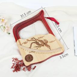 Instrumento Musical de Harpa Pequena para Crianças, 24 Cordas, Fácil de Aprender, Mini Lira, Música, Profissional, Nicho, Acessórios - Image 6