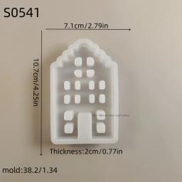 Molde de silicone DIY para decoração doméstica, casas artesanais, moldes de fundição de gesso, artesanato de resina concreta, ferramentas para presentes, novo - Image 6