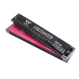 Professional Metal Harmonica com Case, Boca Órgão para Iniciantes, Instrumentos Musicais, 24 Buracos - Image 5