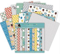 12 folhas de papel para scrapbooking com flores, arte de fundo, cartão para fazer scrapbook, papel decorativo, arte artesanal, suprimentos - Image 6