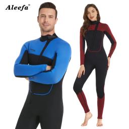 Roupa de mergulho Wetsuit Homens Mulheres 3mm Neoprene com zíper frontal Natação de inverno para suring SUP - Image 2