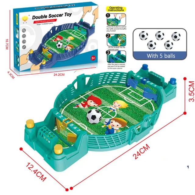 Mini Futebol de Mesa Portátil: Jogo Interativo para Pais e Filhos em Festa