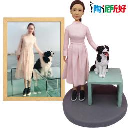 Figura Bobblehead feita à mão personalizada, boneca de argila personalizada em fotos, estatueta de pessoa real personalização 3D, presente de Natal para homens - Image 5