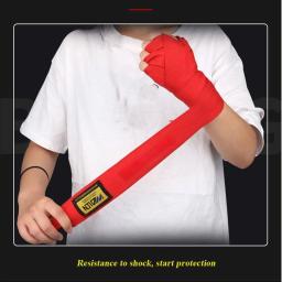 2 rolos/conjunto 1.5m/3m algodão boxe bandagem esportes cinta sanda kick boxe mma luvas de mão envolve cinto boxe esportes envoltórios bandagem - Image 4