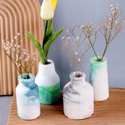 Moldes de silicone para plantador Vasos, gesso epóxi, Vaso de concreto, Molde de injeção, DIY Artesanato, Jardinagem Decoração, Presente artesanal, Home Artesanato - Image 5