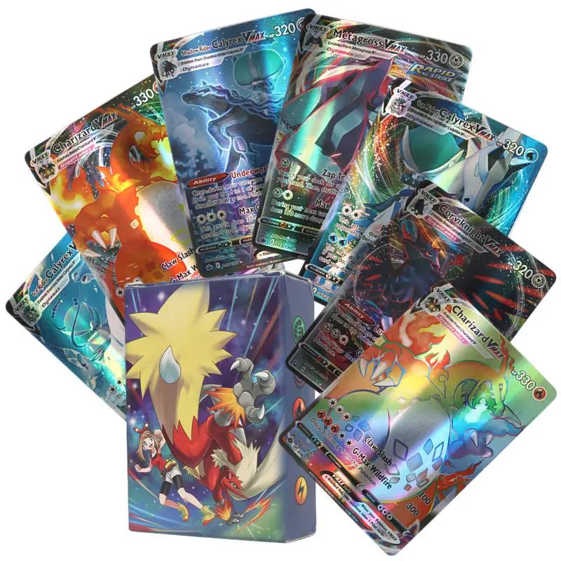 60/100 pçs pokemon cartões brilhantes versão em inglês mega gx vmax tag ex proxy coleção cartões brinquedos presente das crianças - Image 6