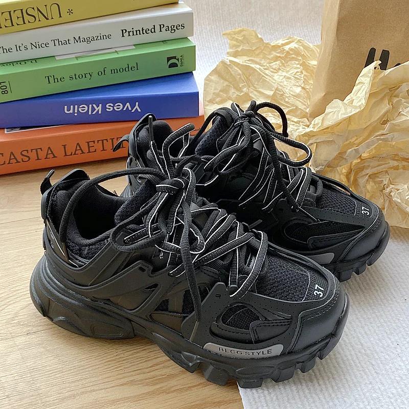 Marca de design tênis para o homem moda novos tênis grossos masculino feminino pai sapatos na moda meninas meninos sapatos esportivos casuais - Image 1