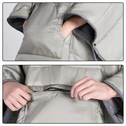 Manto portátil resistente à água, estilo de acampamento, saco de dormir preguiçoso, espessado e à prova de frio, manto wearable, saco de dormir para caminhadas - Image 4