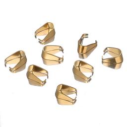 50pcs Aço Inoxidável Clipe Fechos Pingente Encantos Fivela Conectores Bail Beads Descobertas Jóias DIY Artesanato Componentes Acessórios - Image 5