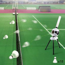 Robô Automático Badminton Ball Launcher, Indoor Coaches Machine, máquina de bola ao ar livre - Image 5