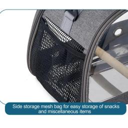 Gaiola De Viagem De Pássaro Portátil Com Em Pé, Papagaio Transportador, Respirável Pet Travel Bag gaiolas para pássaro - Image 3
