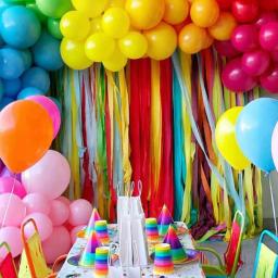 Rolo De Papel Crepe Colorido, DIY Origami Party Decor, Streamer Arco-íris, Papel Rugas, Cortina De Fundo, Casamento, Baby Shower Supply, 6Pcs - Image 2