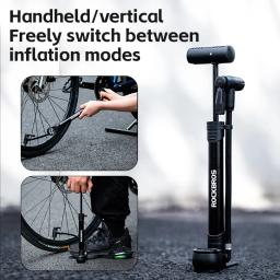 ROCKBROS-Mini Bomba Bicicleta, Bike Riding Inflator, Portátil, Portátil, Modos de Inflação Vertical, Acessórios de Ciclismo, FV, AV, 120 PSI - Image 6