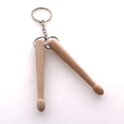 Mini baqueta chaveiro de madeira tambor vara fivela anel chaveiro gadget jóias presentes para o músico aniversário feriado - Image 5