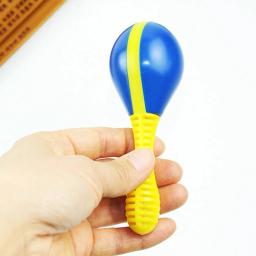 VENDA QUENTE 2Pcs Plástico Colorido Maracas Bebê Criança Instrumento Musical Rattle Shaker Party Crianças Brinquedo Presente Da Criança Brinquedos - Image 4