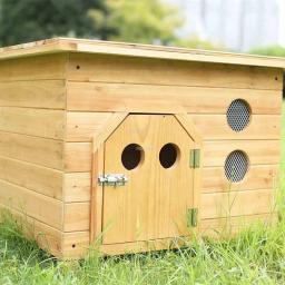 Casa de madeira para cães e gatos, Canil exterior impermeável, Casa simples, Casa interior quente, Design criativo, moderno Pet Shop - Image 4