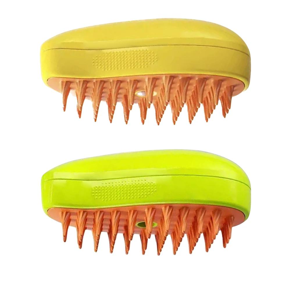 Escova de vapor com essência de deixar para gato, escova de gato fumegante, carregamento USB, cabelo solto emaranhado, acessórios para gato, 3 em 1 - Image 1