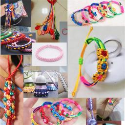 Colorido Cetim Nylon Corda Corda, Rattail Silk, Chinês Knotting, Fio Shamballa, DIY Fazer Jóias, Pulseira, 10-100m Rolo, 1.5mm - Image 6