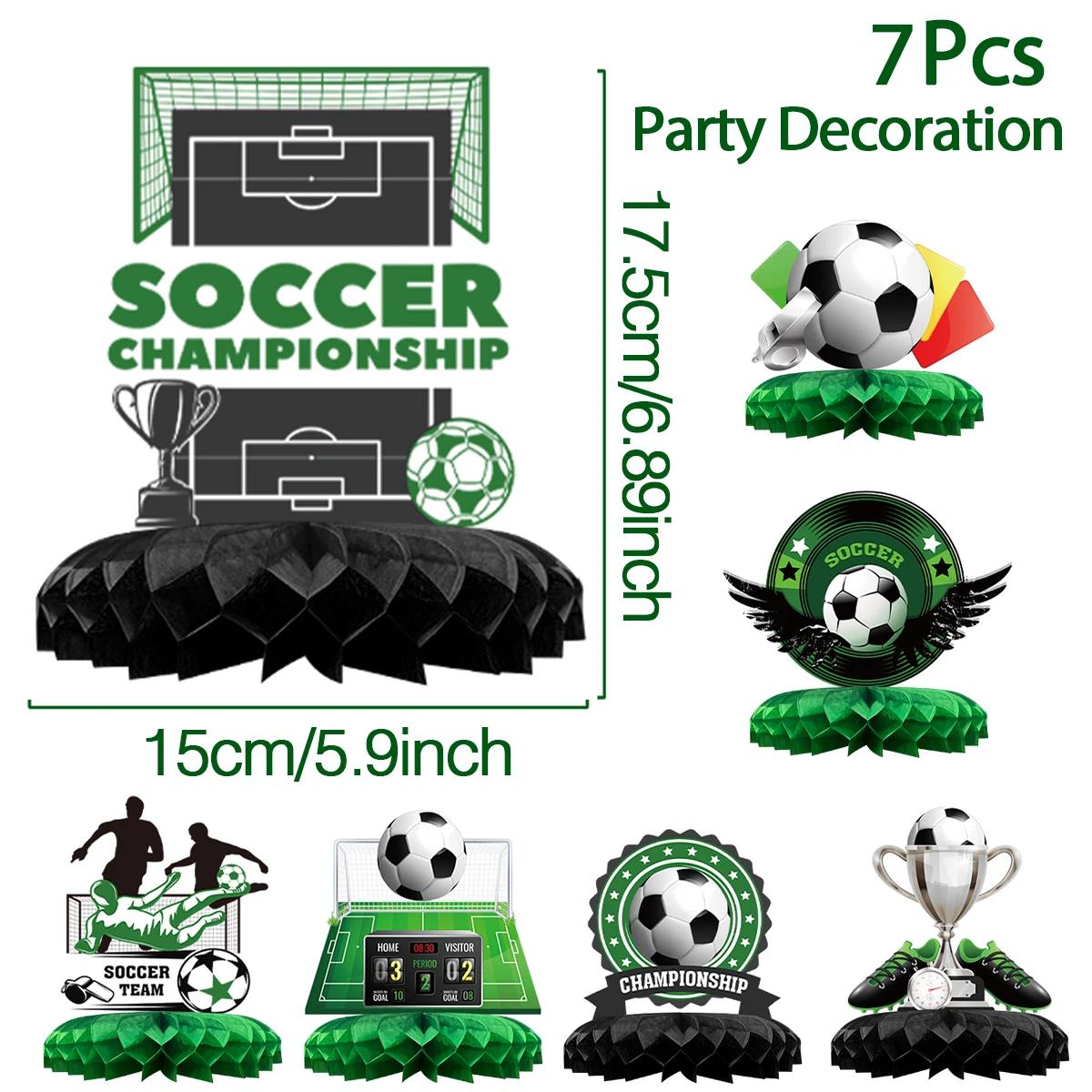 Honeycomb Theme Birthday Party Decorações, Labirinto Futebol Jogo, Fontes De Festa De Esportes, Ornamentos De Futebol - Image 1