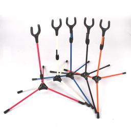 Arco suporte dobrável tiro com arco recurvo suporte rack para recurvo longbow takedown arco de alumínio portátil cor múltipla - Image 6