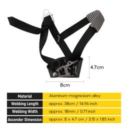 Equipamento de proteção para montanhismo profissional, equipamento de elevação de montanhismo para escalada direita ou esquerda por pé, acessórios de proteção ao ar livre - Image 6