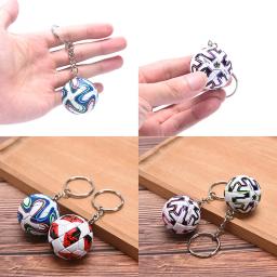 PU futebol couro chaveiro para homens, 3D esportes chaveiro, futebol chaveiro, lembranças, fãs de futebol, pingente, presentes de namorado, 1pc - Image 4