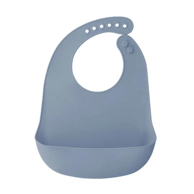 Babador de Silicone Impermeável para Bebê - Ajustável e Macio
