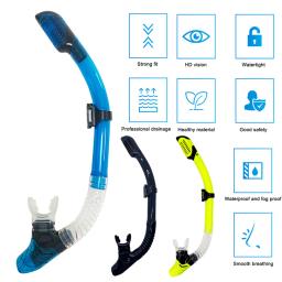 Mergulho Snorkel Tubo De Respiração Subaquática Seco Completo, Mangueira De Silicone, Equipamento De Natação, Dispositivo De Mergulho E Snorkeling - Image 1