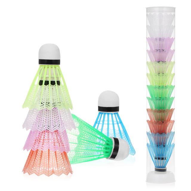 YaoTian Peteca de Nylon para Badminton Brilho Noturno - Kit com 60 Unidades