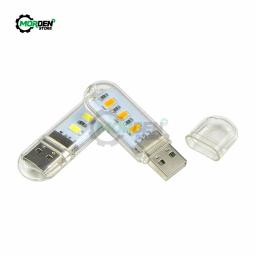 Mini usb led livro luz dc5v leitura ultra brilhante livro lâmpada de mesa 3leds 8leds luzes para banco de potência computador portátil notebook - Image 6