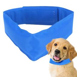 Colar de gelo ajustável Bandana de gelo para animais de estimação, Colar para cães, Colar de gelo fresco verão - Image 1