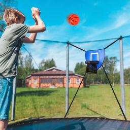 Mini Trampolim Basketball Hoop para Crianças e Crianças, Fácil de Instalar, Treinamento Sturdy com 4 Basketballs - Image 3