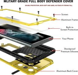Impermeável Alumínio Metal Case para Mergulho Subaquático, Heavy Duty, Shockproof Capa, Protetor de Tela, Galaxy S23 Ultra, S22 Plus, IP68 - Image 3